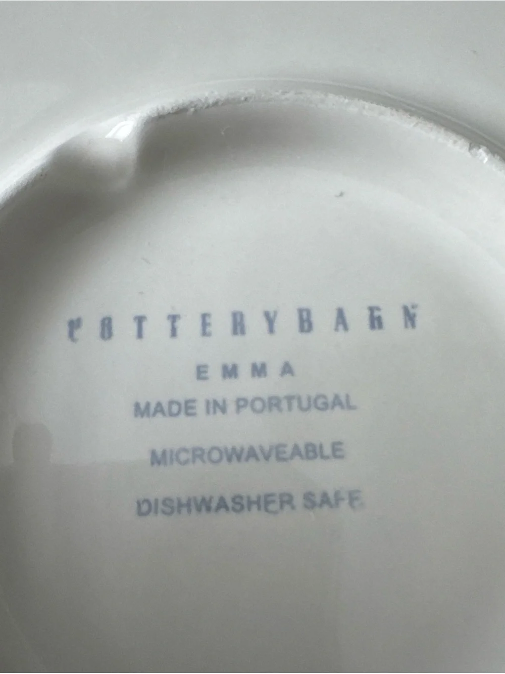 POTTERY BARN EMMA WHITE BEADED SCALLOPED LARGE ROUND SERVING PLATTER 12.5